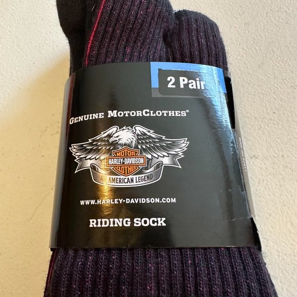Harley-Davidson 2pr of Riding socks in Large (9-11)                    (#28, S2) - Picture 2 of 6